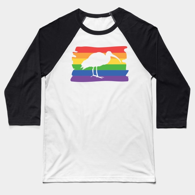 Bin Chicken Ibis Pride Baseball T-Shirt by SNAustralia